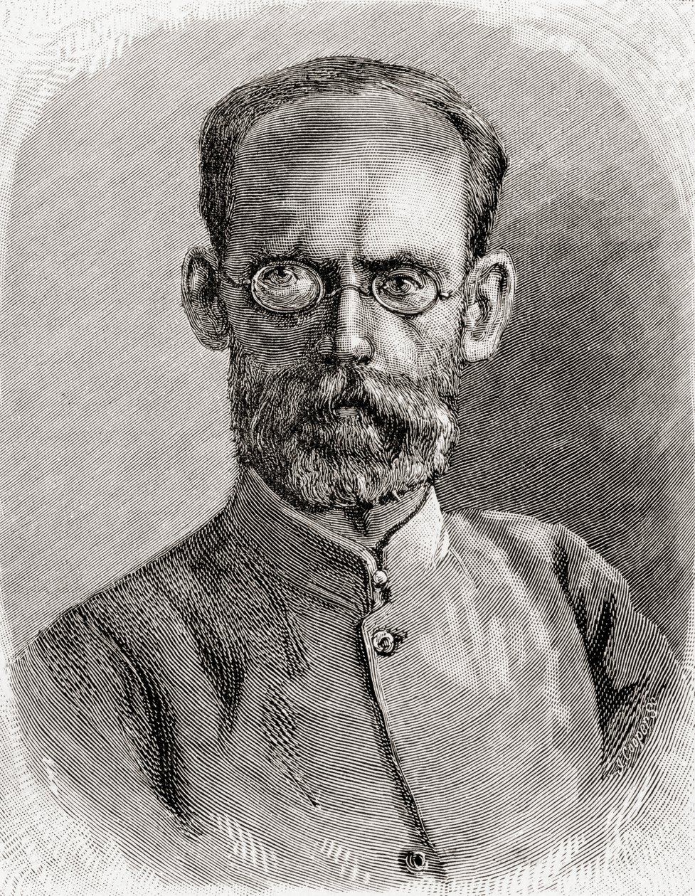 Mehmet Emin Pasha, 1890 (træsnit) af English School