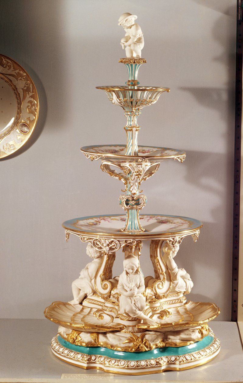 Minton bord i midten af Jeannot, 1851 (keramik) af English School