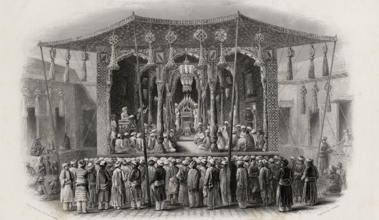 Mohammedan Festival of the Mohurrum, indgraveret af J. Godfrey af English School
