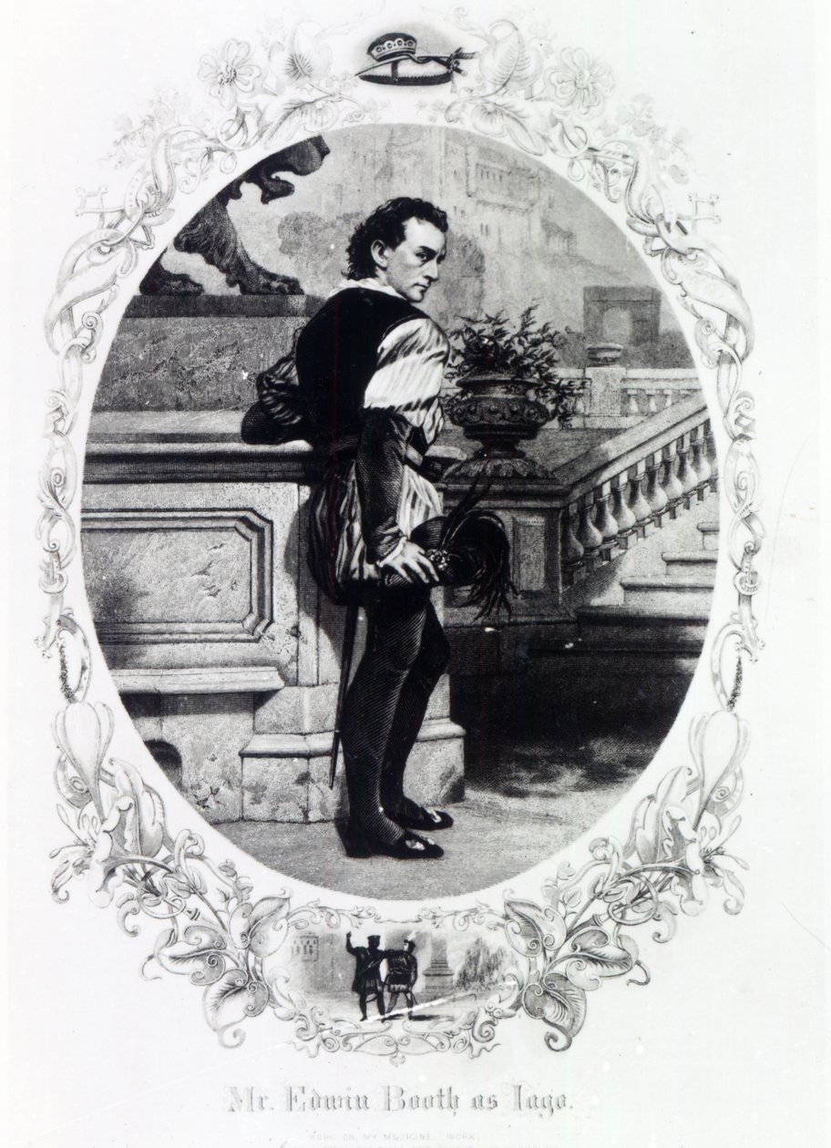 Mr. Edwin Booth som Iago af English School