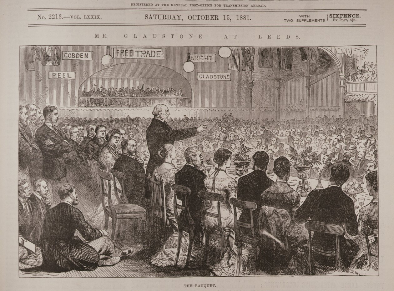 Mr. Gladstone i Leeds: The Banquet, fra 
