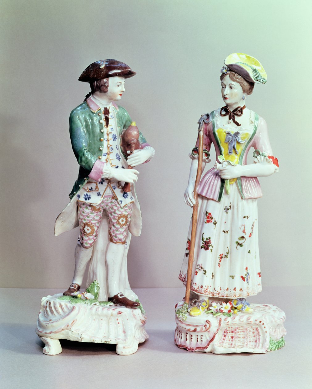 Plymouth porcelæn hyrde og hyrde, ca. 1770 (porcelæn) af English School