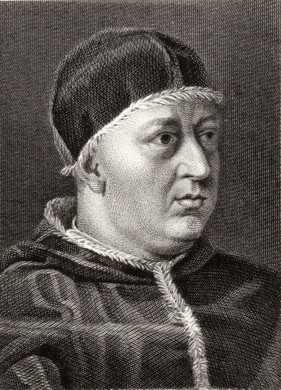 Pave Leo X (1475-1521) af English School