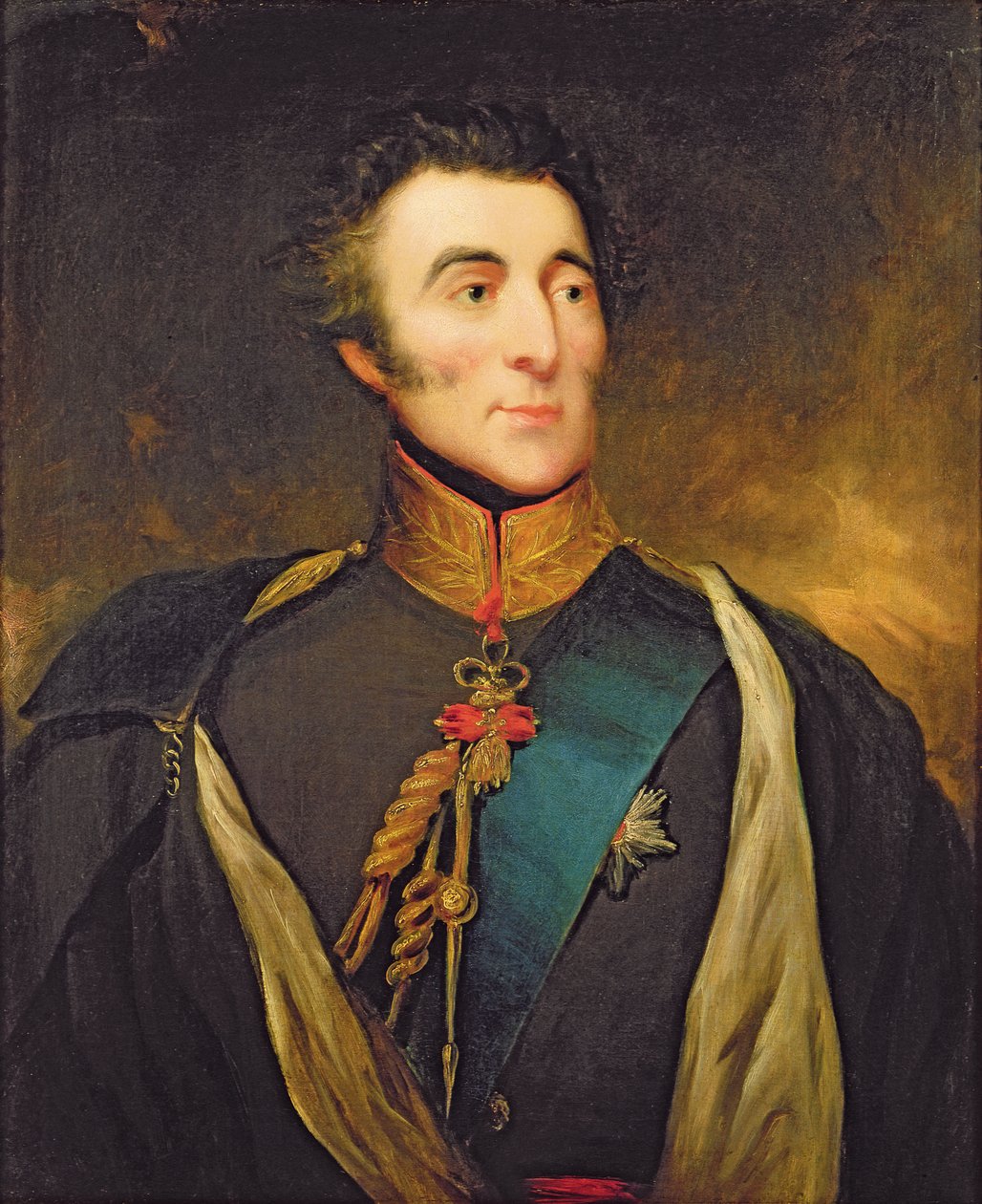 Portræt af Arthur Wellesley, 1. hertug af Wellington (1769-1852) af English School