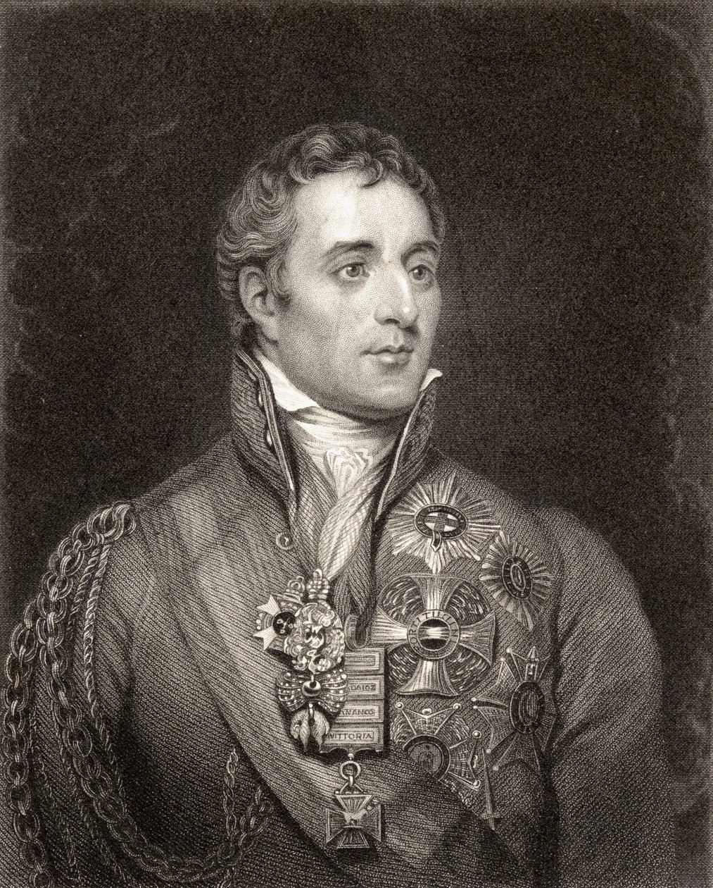 Portræt af Arthur Wellesley, 1. hertug af Wellington (1769-1852) af English School