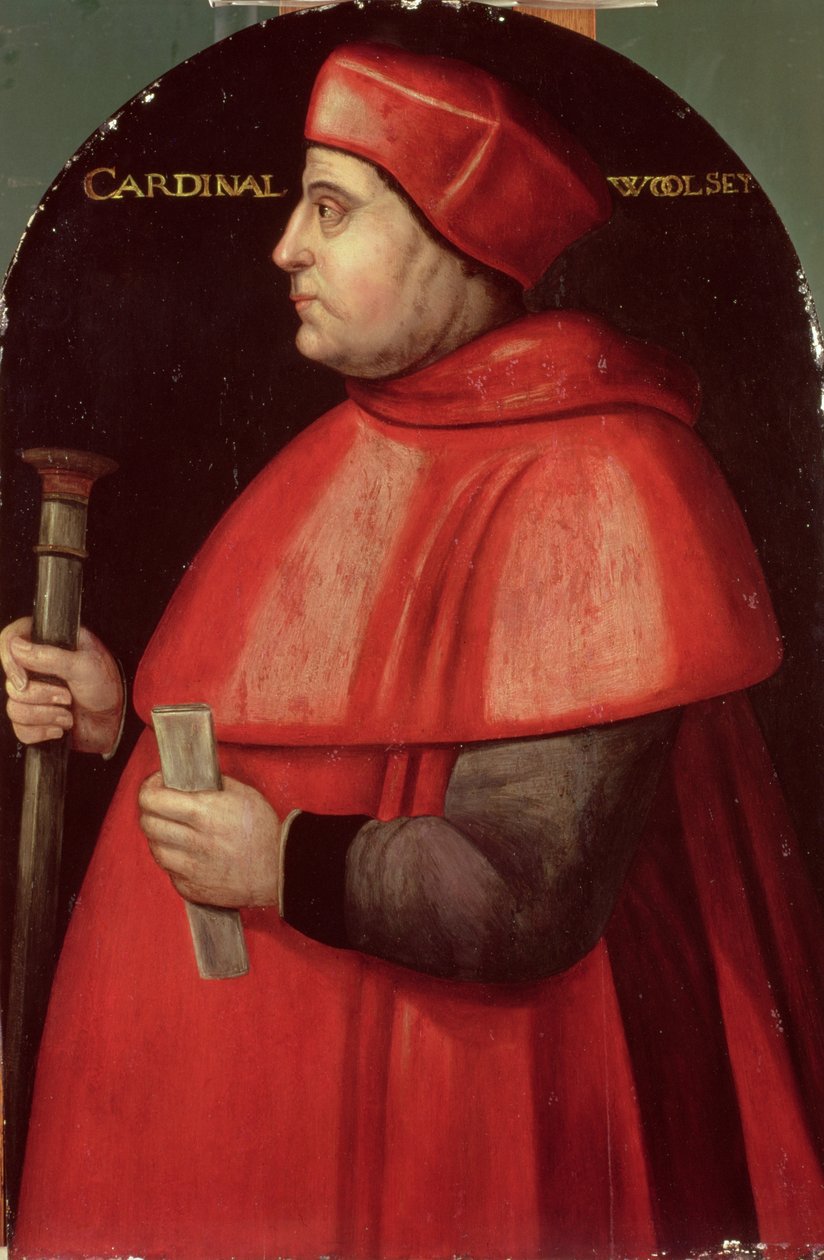 Portræt af kardinal Thomas Wolsey (ca. 1475-1530) af English School