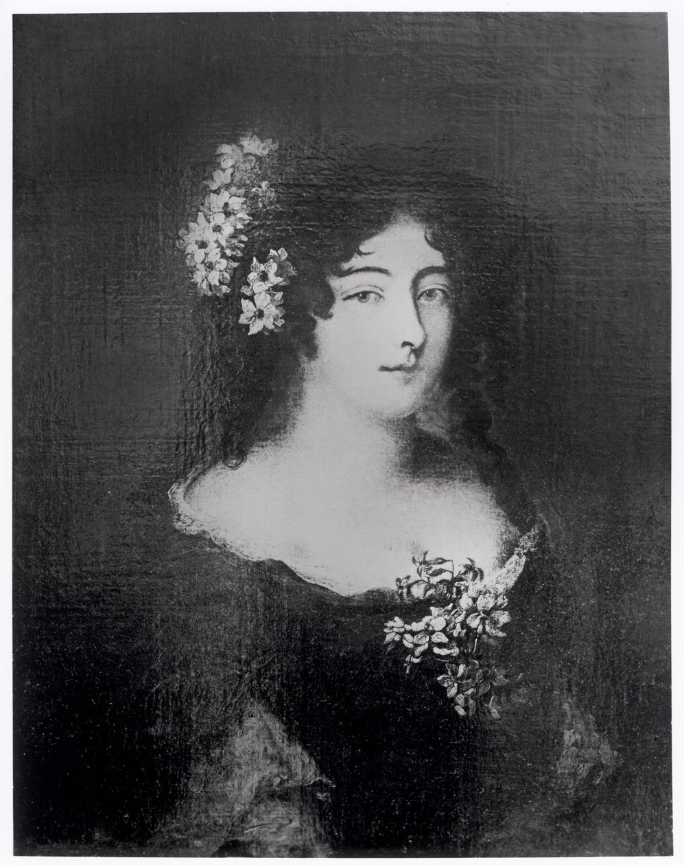 Portræt af grevinde Ehrengard Melusina von der Schulenburg, hertuginde af Kendal (1667-1743) af English School