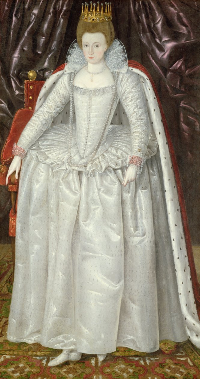 Portræt af Elizabeth Vernon, grevinde af Southampton, ca. 1603 af English School