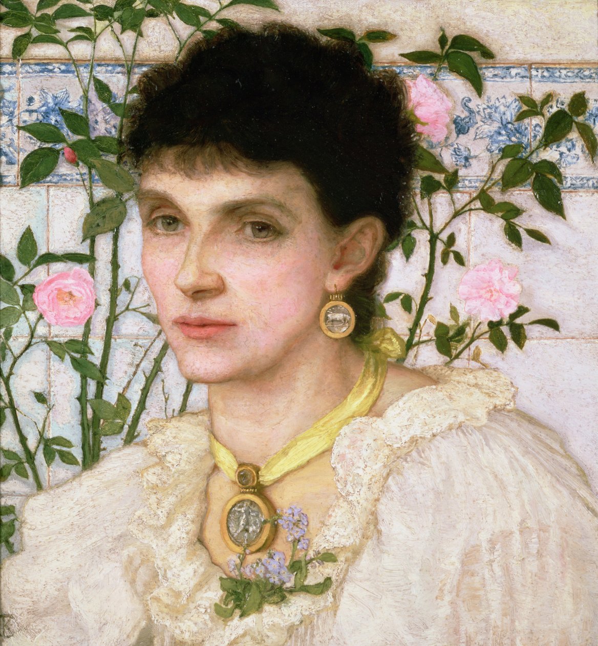 Portræt af fru George Henry Boughton af English School