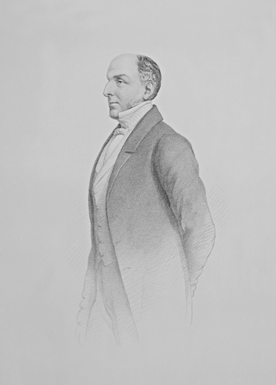 Portræt af Sir James R. G. Graham af English School
