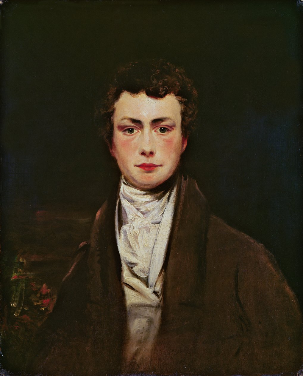 Portræt af Thomas Moore (1779-1852) c.1800-05 af English School