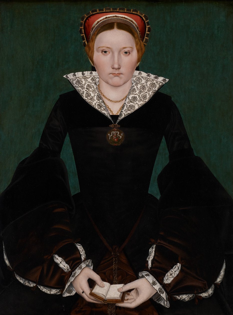 Portræt af en adelig kvinde, ca. 1550 af English School