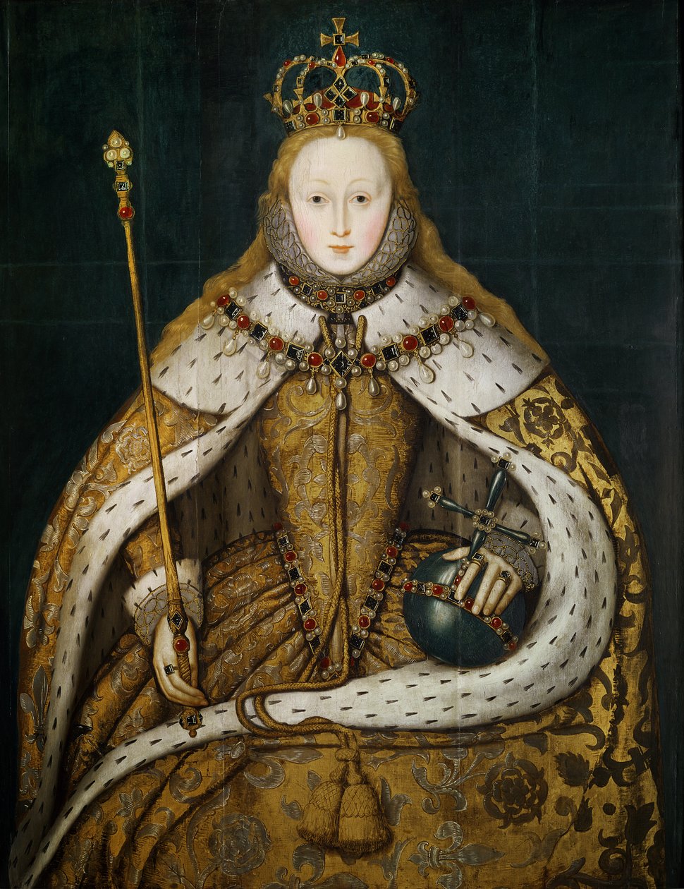 Dronning Elizabeth I , ca. 1600 af English School