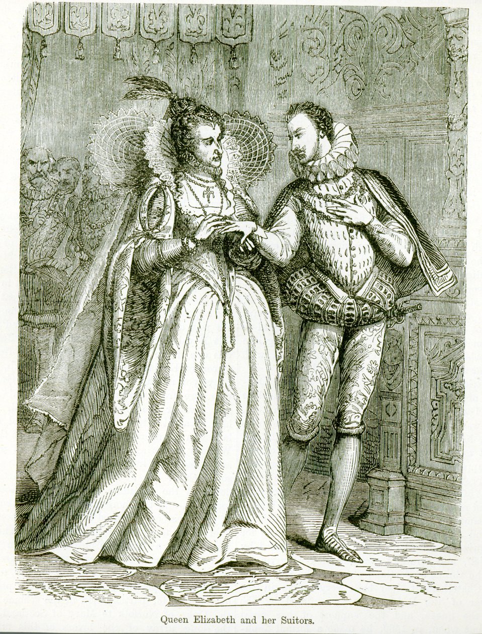 Dronning Elizabeth og hendes bejlere af English School