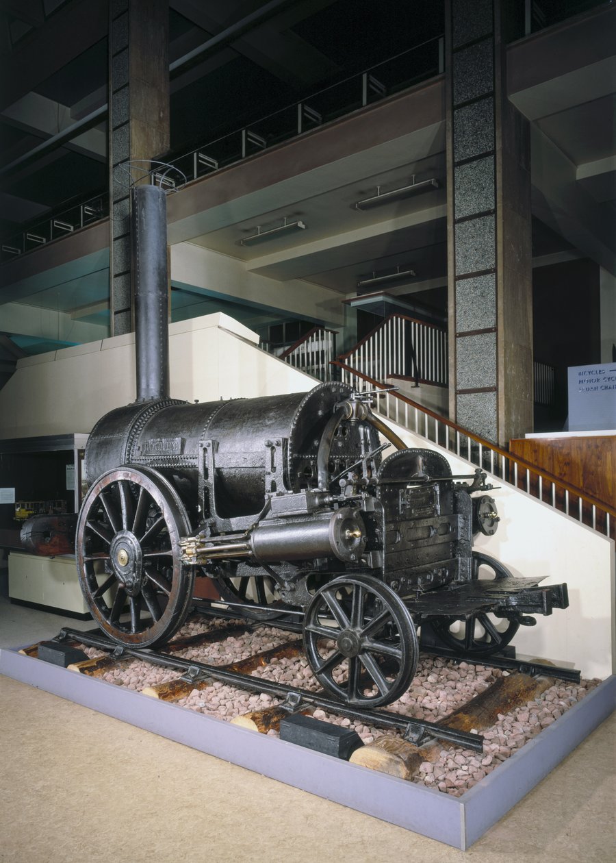 Rester af Stephensons Rocket, 1829 af English School