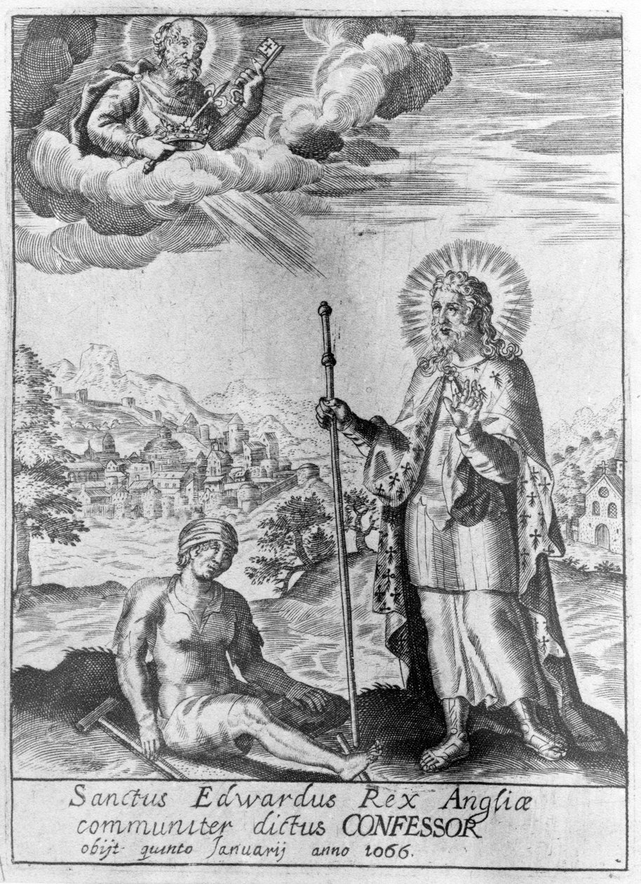 Saint Edward King of England, almindeligvis kaldet Confessoren af English School