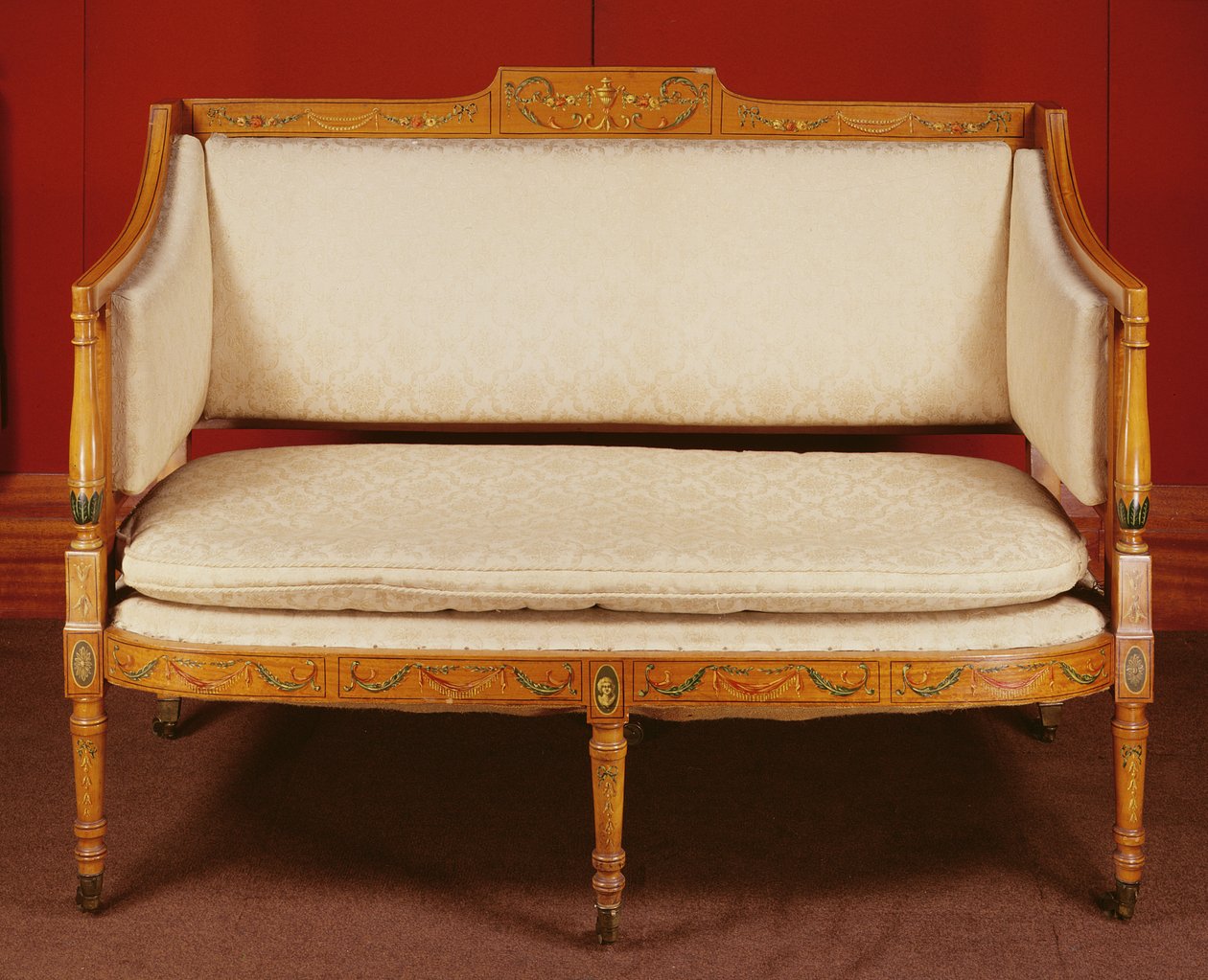 Sofa, ca. 1825 (malet satintræ) af English School