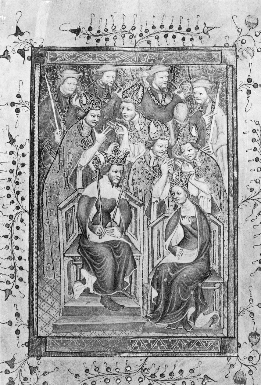Kroningen af Richard II af English School