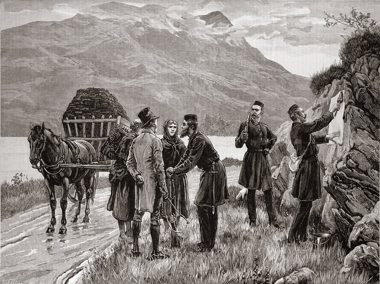 The State of Ireland: Posting the Government Proclamation at Connemara, fra 