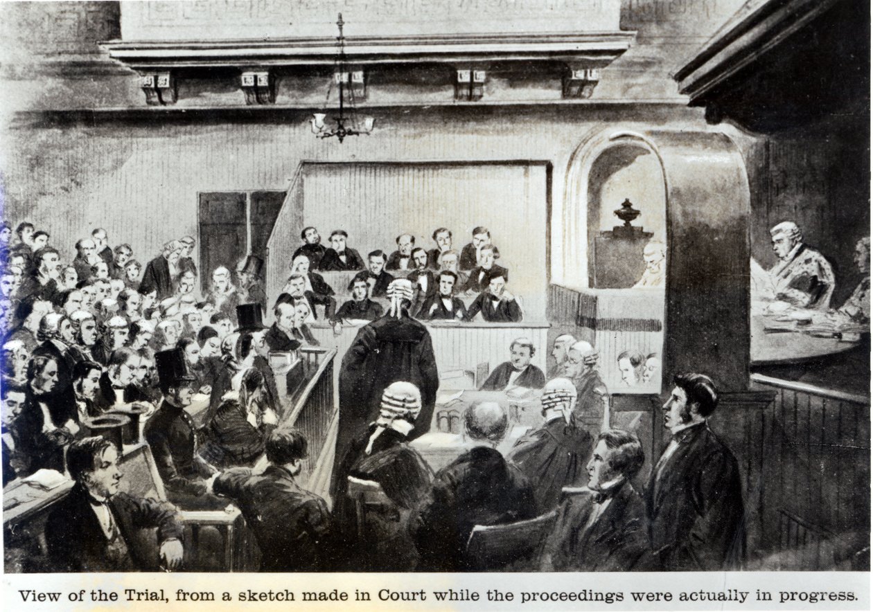 Retssagen mod Madeleine Smith, 1857 af English School