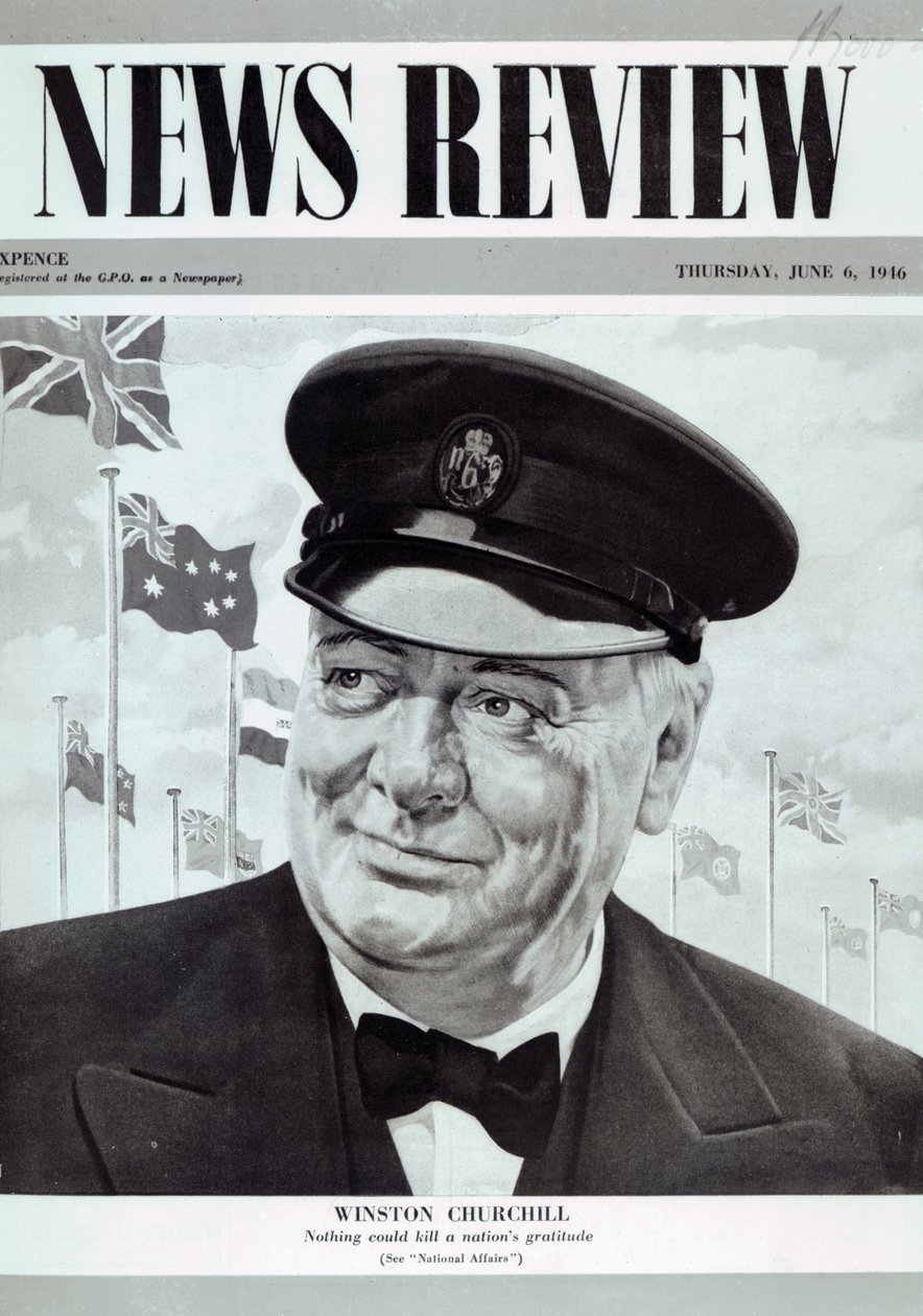 Winston Churchill, fra forsiden af 