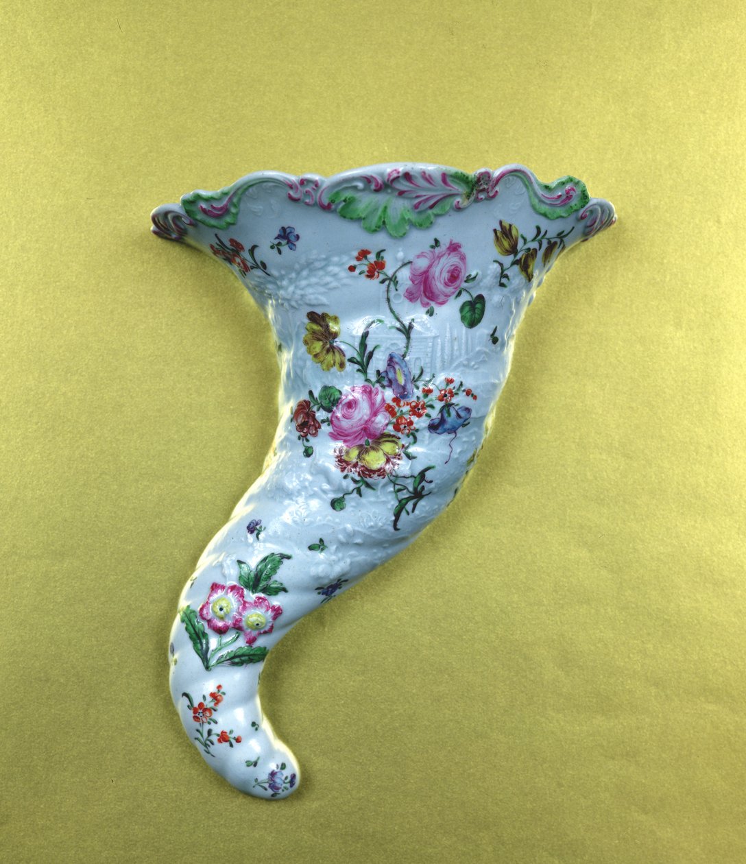 Worcester overflødighedshorn væglomme, ca. 1760 (keramik) af English School