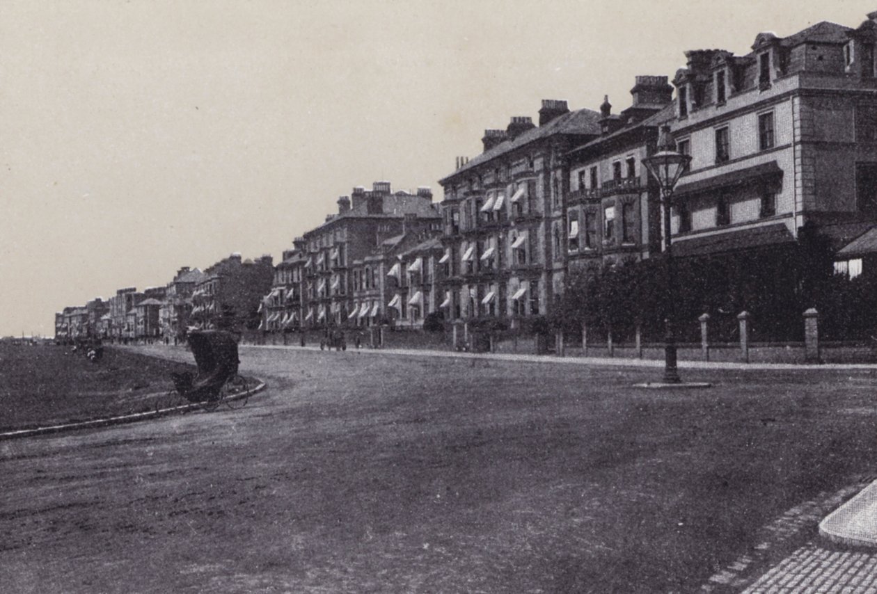 Clarence Parade, Southsea (s/h-billede) af English Photographer