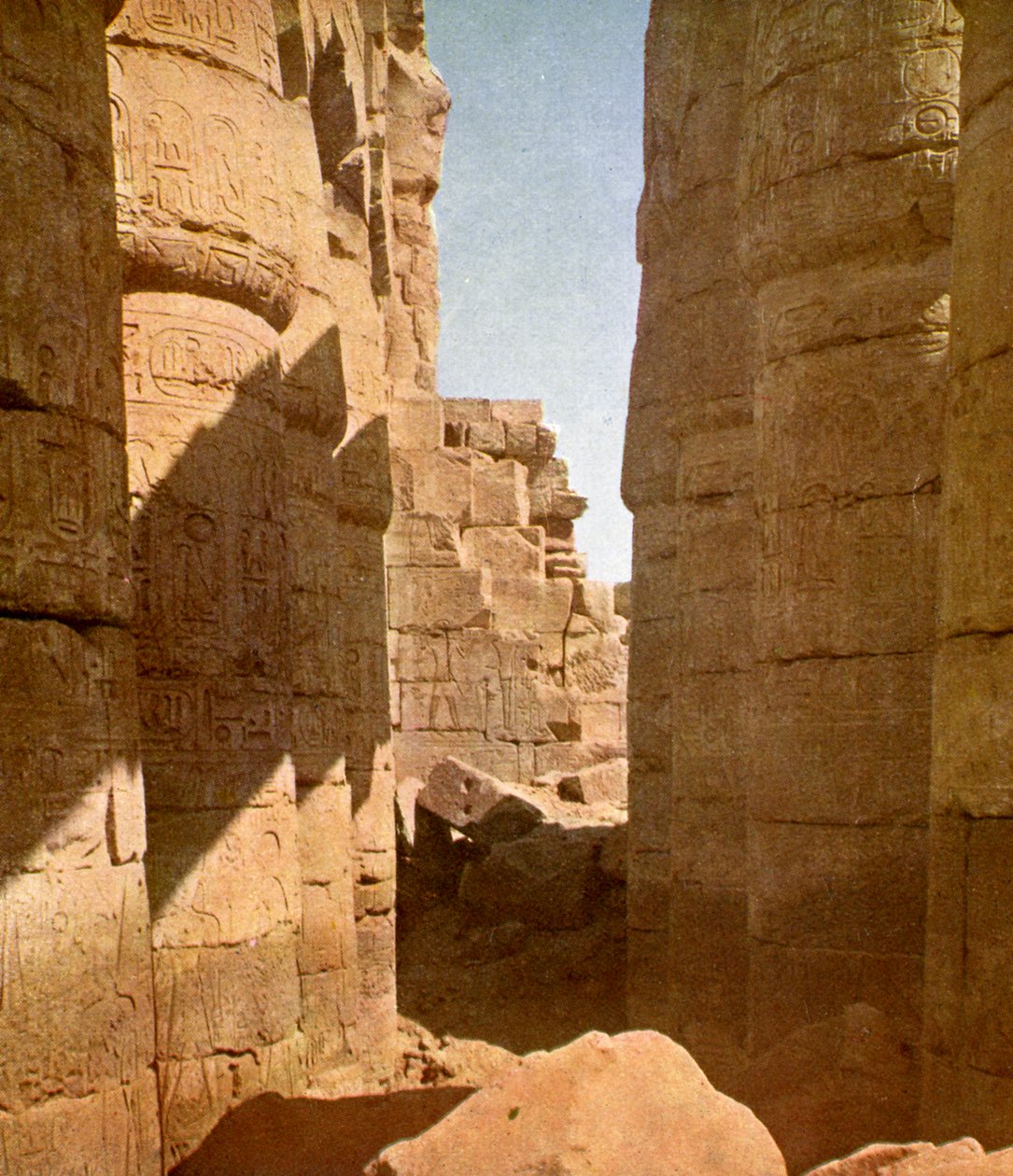 Karnak tempelkompleks af English Photographer