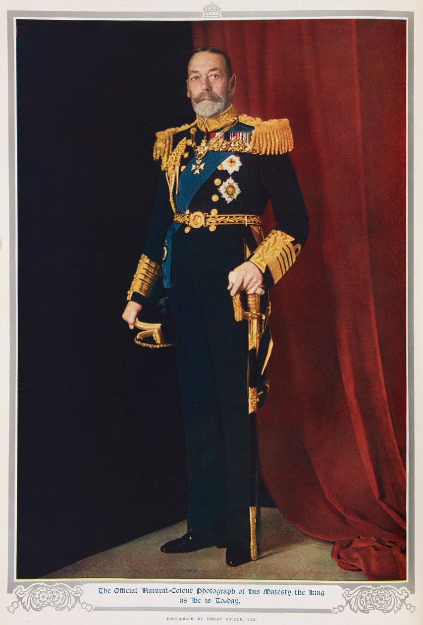 Kong George V i 1935 af English Photographer