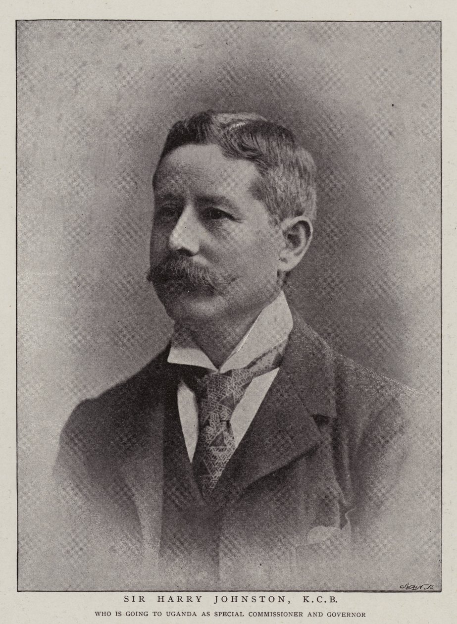 Sir Harry Johnston, KCB af English Photographer