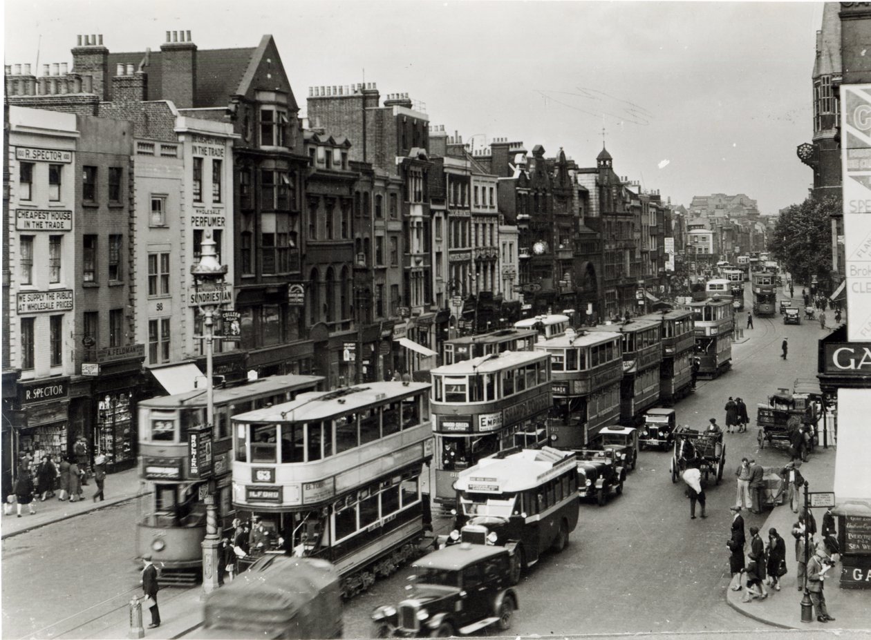 Whitechapel High Street, London, ca. 1930 af English Photographer