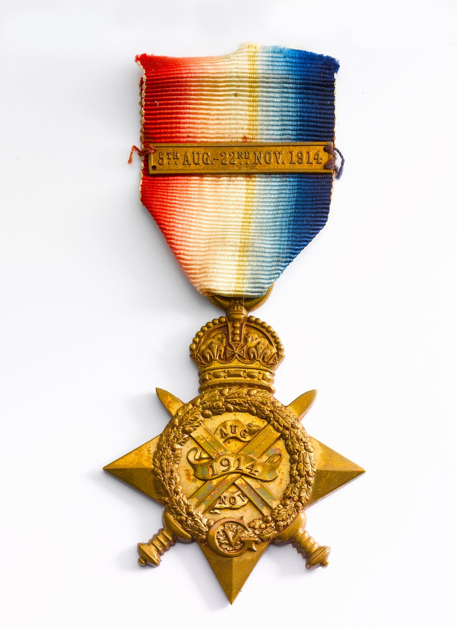 1914 Star, ca. 1917 (bronze med silkebånd) af English School