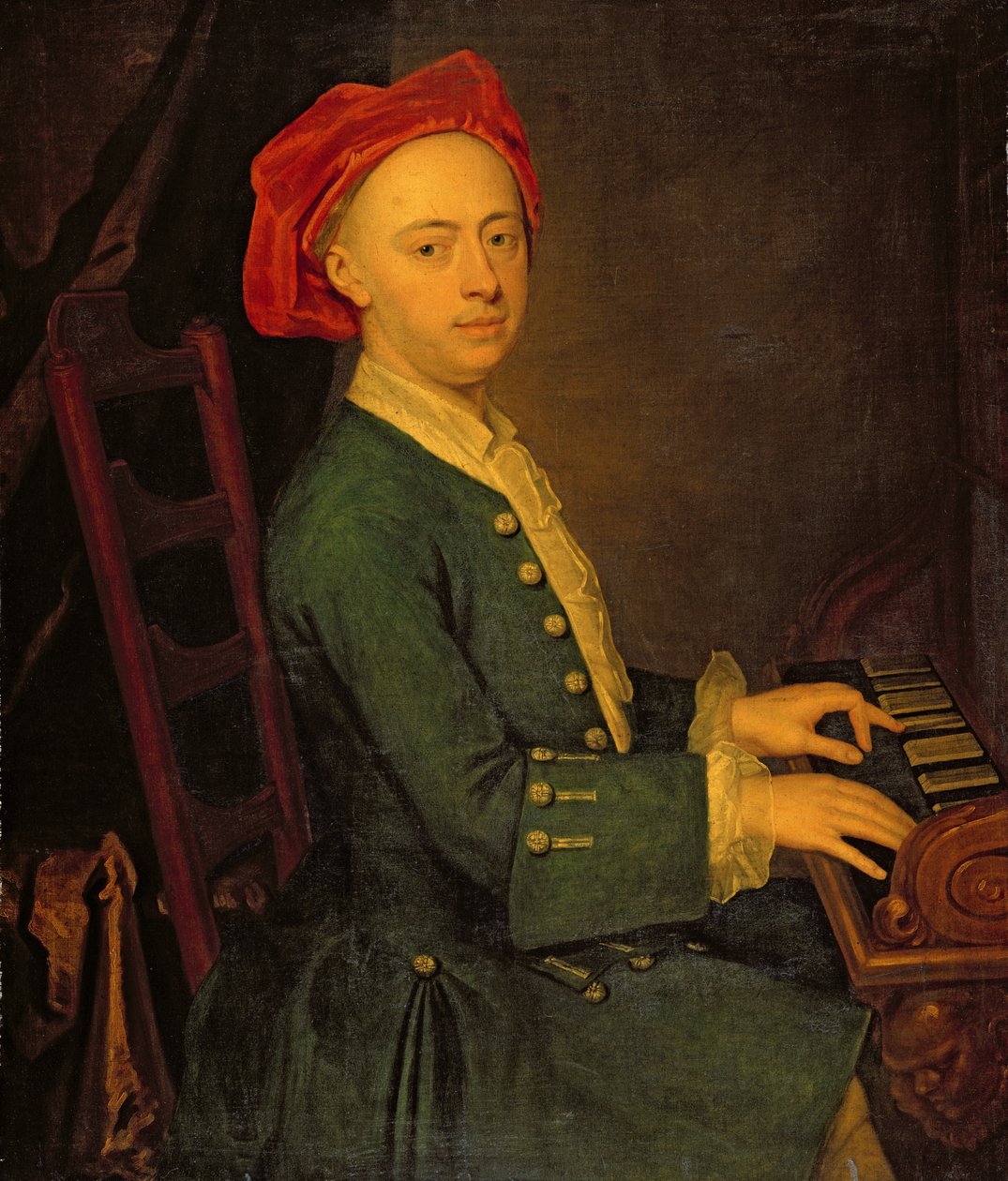 En musiker, ca. 1700-50 af English School
