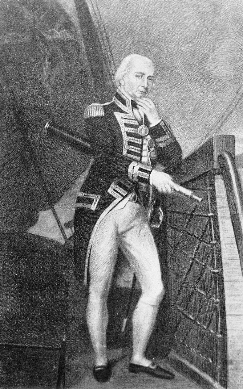 Admiral Lord Collingwood (1750-1810) af English School
