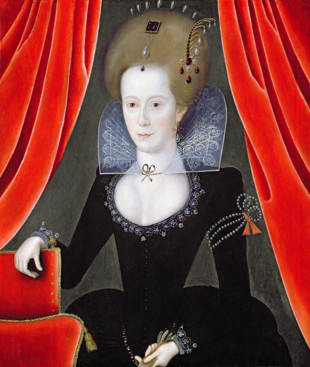 En ukendt dame, ca. 1610 af English School