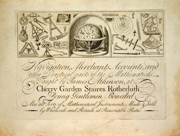 Et tidligt London handelskort, ca. 1720 (litho) af English School