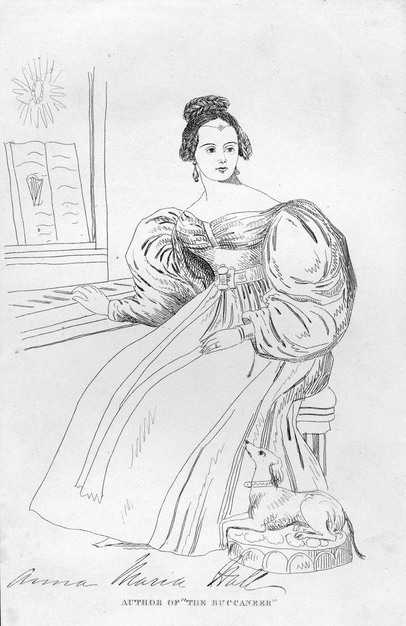 Anna Maria Hall (gravering) af English School