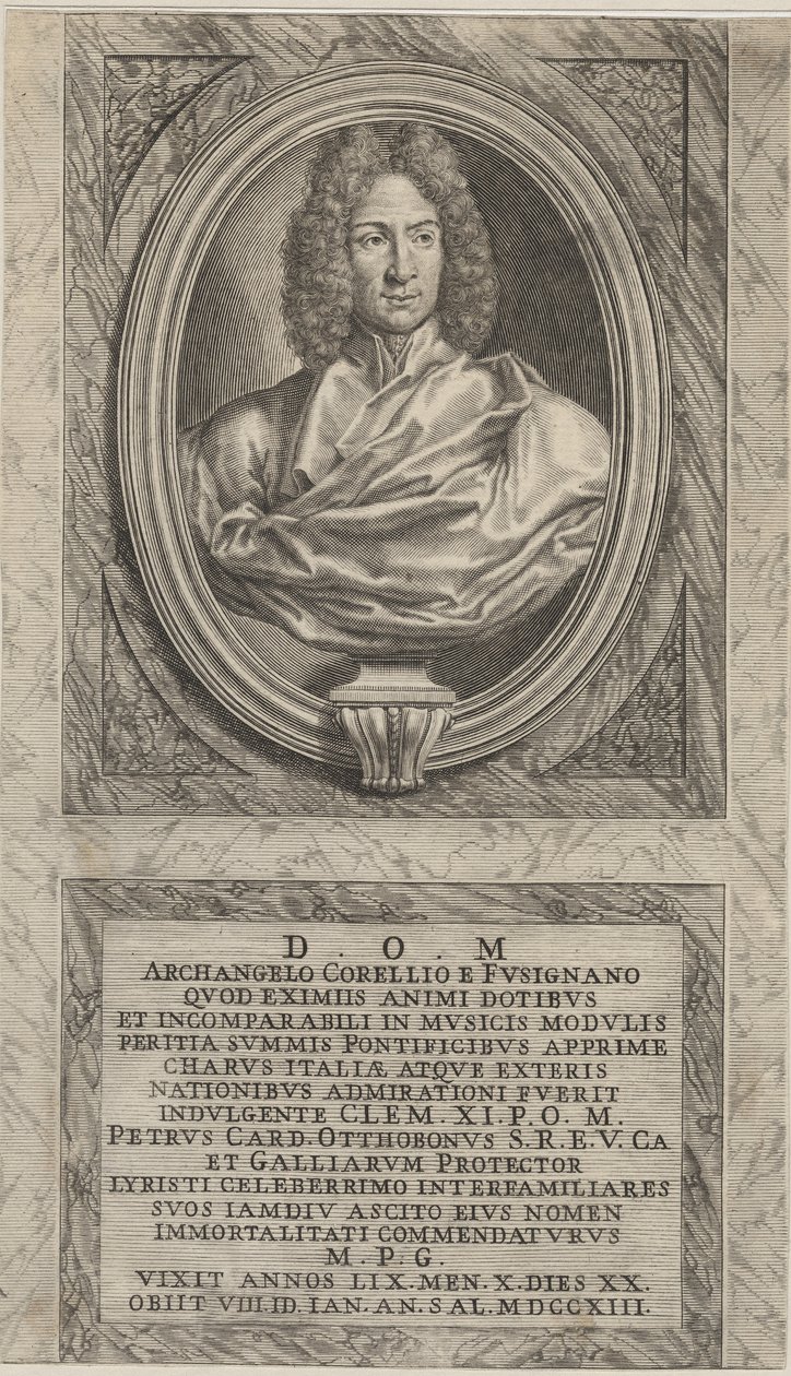 Arcangelo Corelli, ca. 1715 af English School
