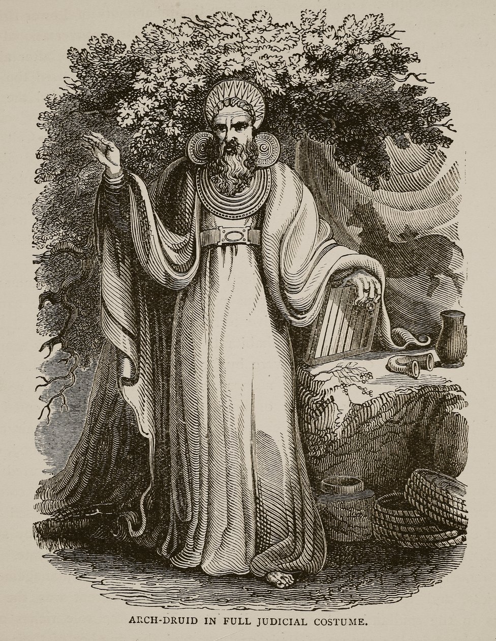 Arch-Druid i fuld retsdragt af English School