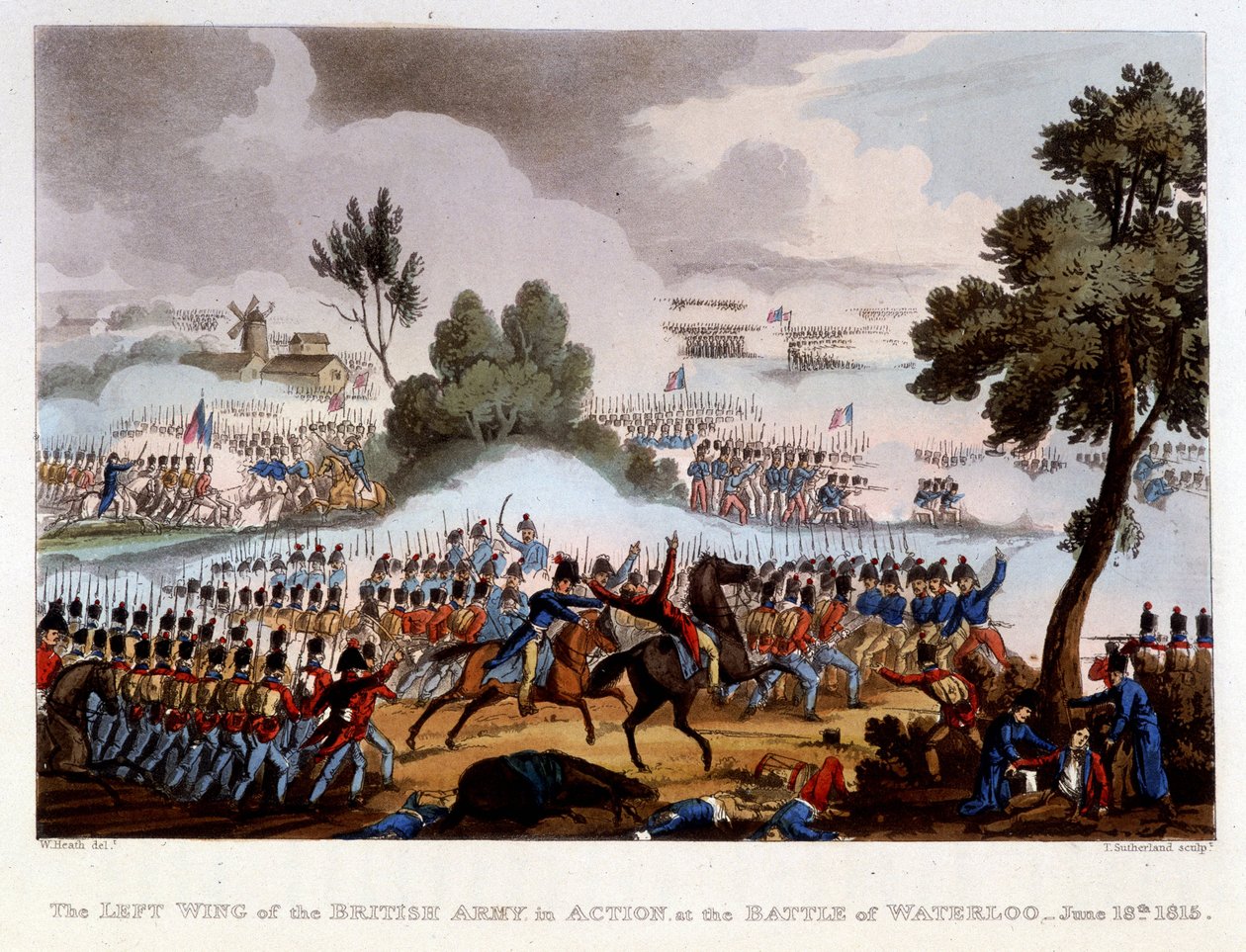 Slaget ved Waterloo, 18. juni af English School