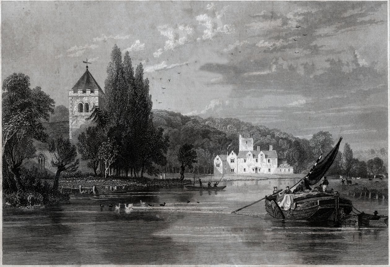 Bisham Abbey. (gravering, ca. 1850) af English School