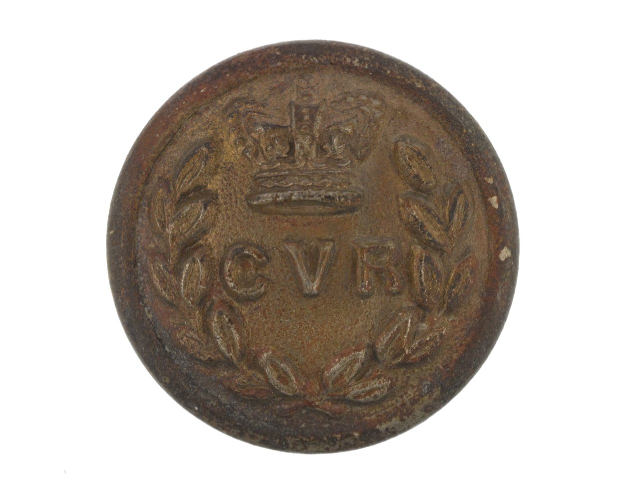 Button, Calcutta Volunteer Rifles, før 1901 af English School