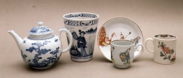 Samling af Liverpool porcelæn af English School