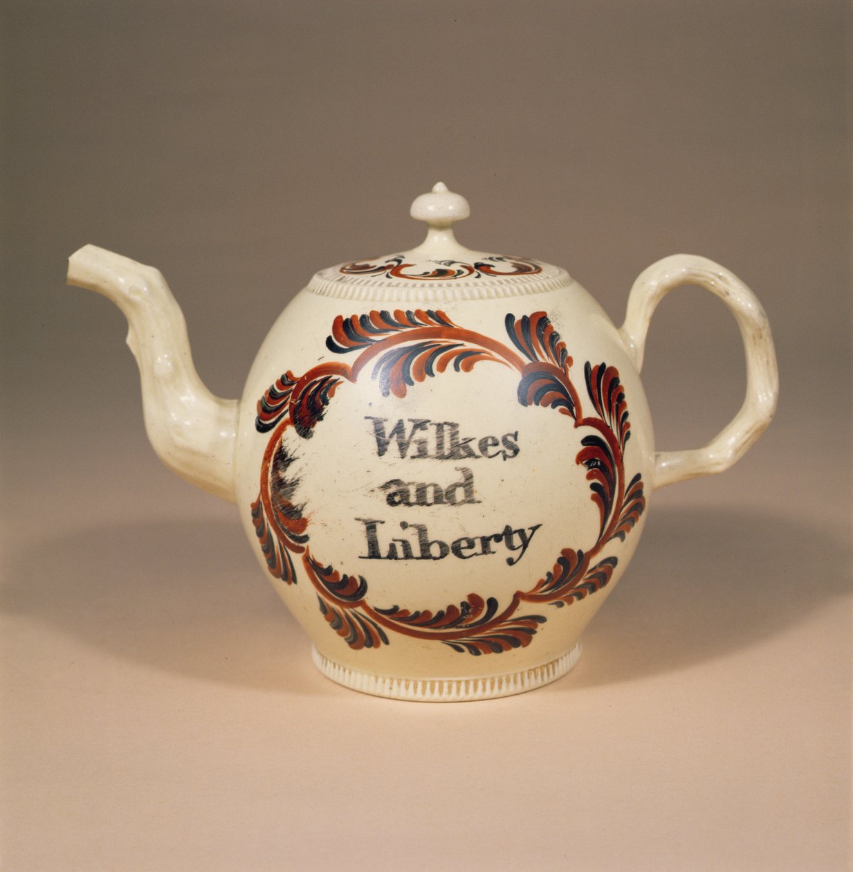 Creamware tekande, Cockpit Hill, Derby, ca. 1763 (keramik) af English School