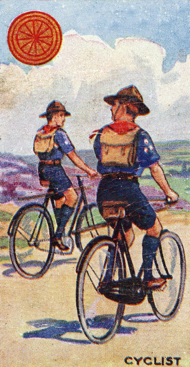 Cyklist spejdermærke, 1923 af English School