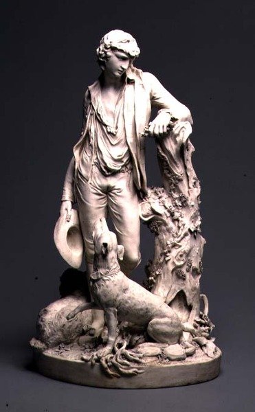 Derby hyrde, ca.1795 (biscuitporcelæn) af English School