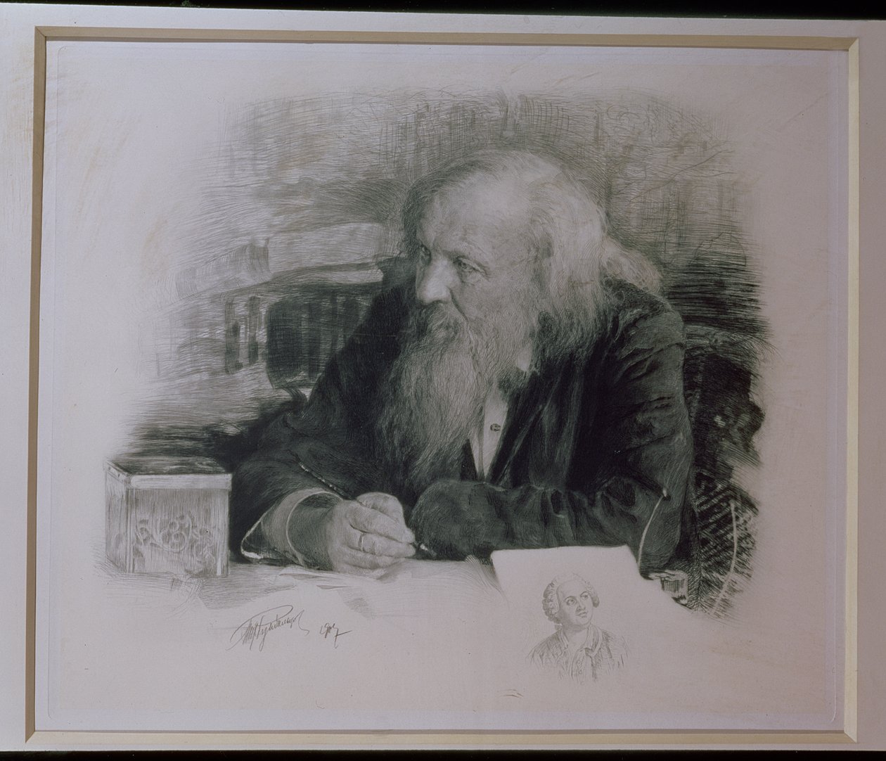 Dimitri Ivanovich Mendeleev (1834-1907) af English School