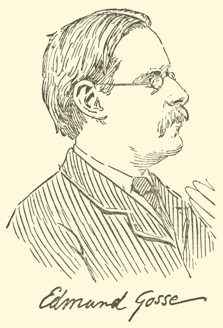 Edmund Gosse (kobberstik) af English School