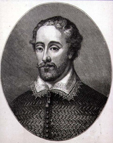 Edmund Spenser (ca. 1552-99) (gravering) af English School