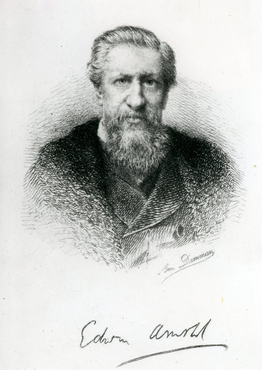 Edwin Arnold (1832-1904) (gravering) af English School